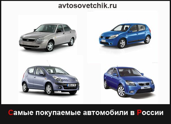 Самые покупаемые автомобили в России